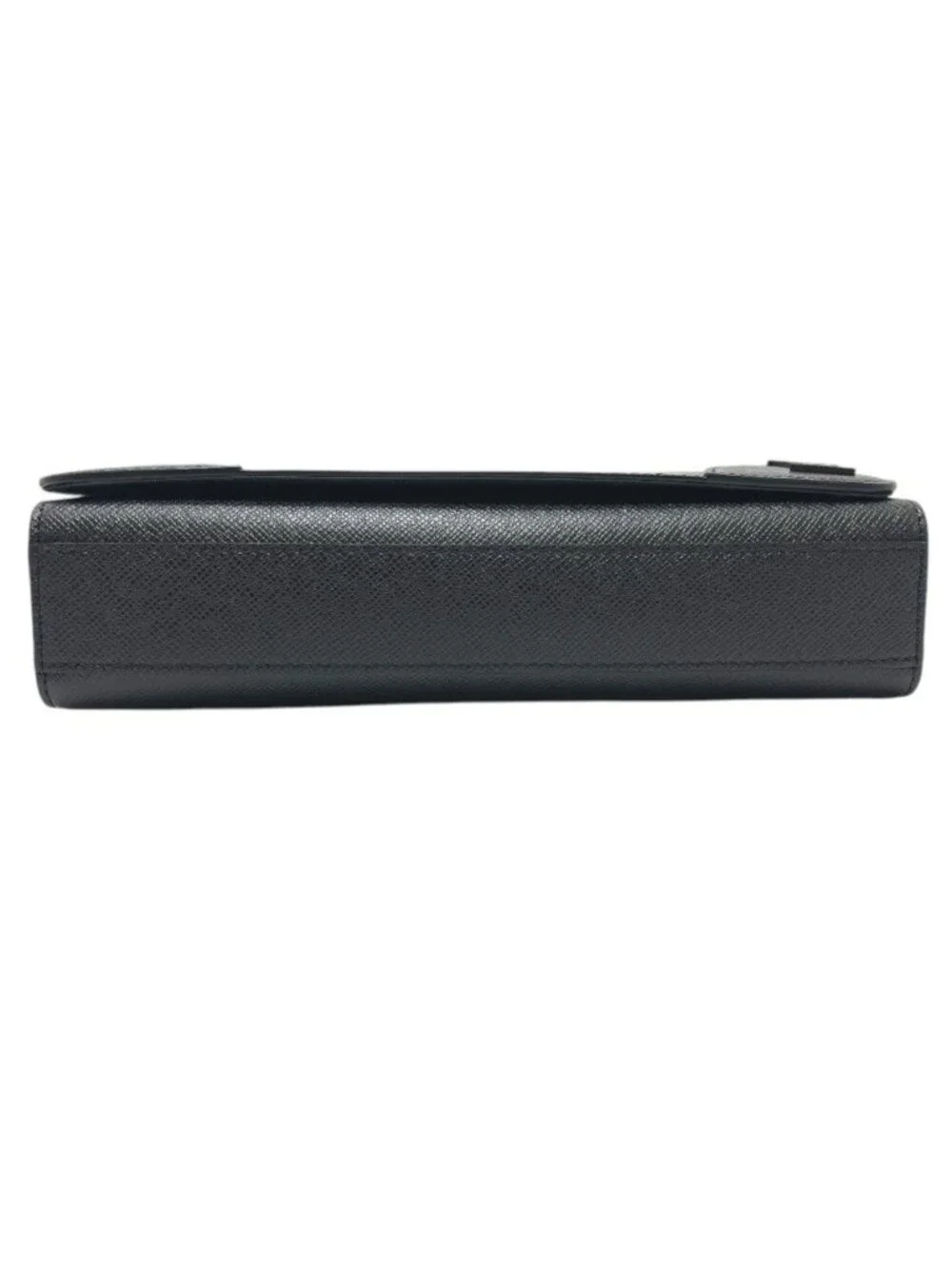 Louis Vuitton Shoulder Bag New Flap Messenger M Taiga Leather Noir Black